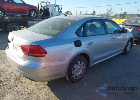 2013 Volkswagen Passat 2.5L S from USA, damaged, VIN 1VWAP7A38DC025439